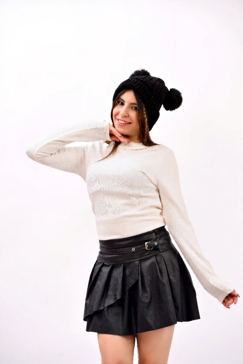 wrapped layered skirt