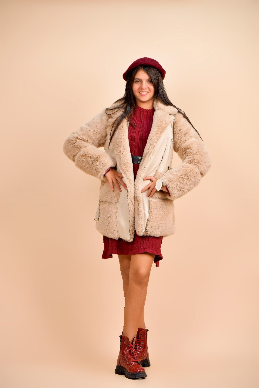 stylish fur jacket