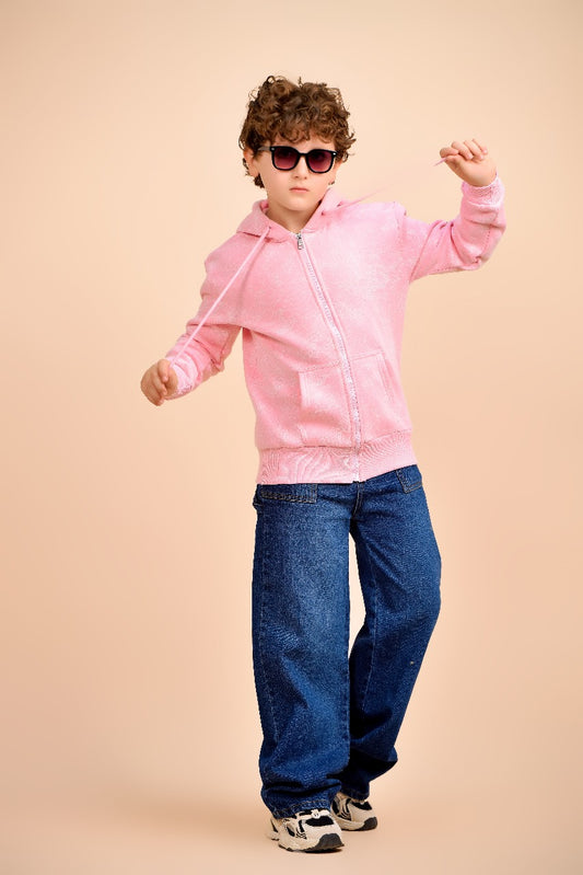 kids’ Pink “Speed Up” Graphic Sweatshirt