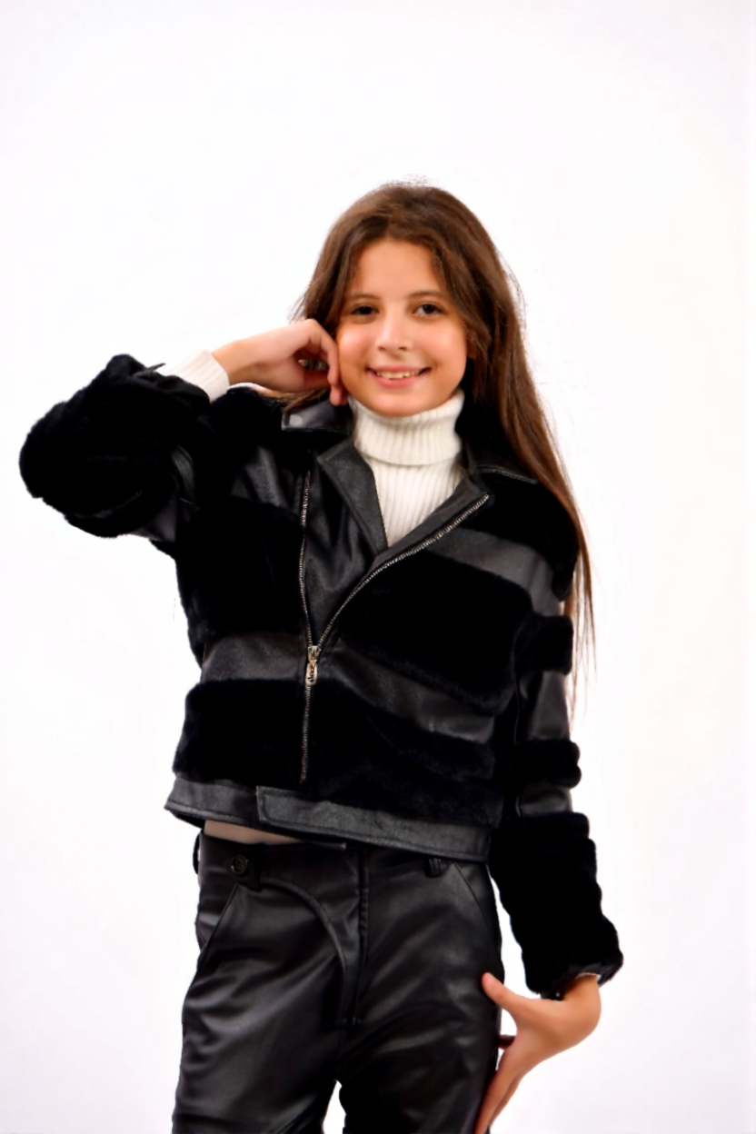 striped texture jacket