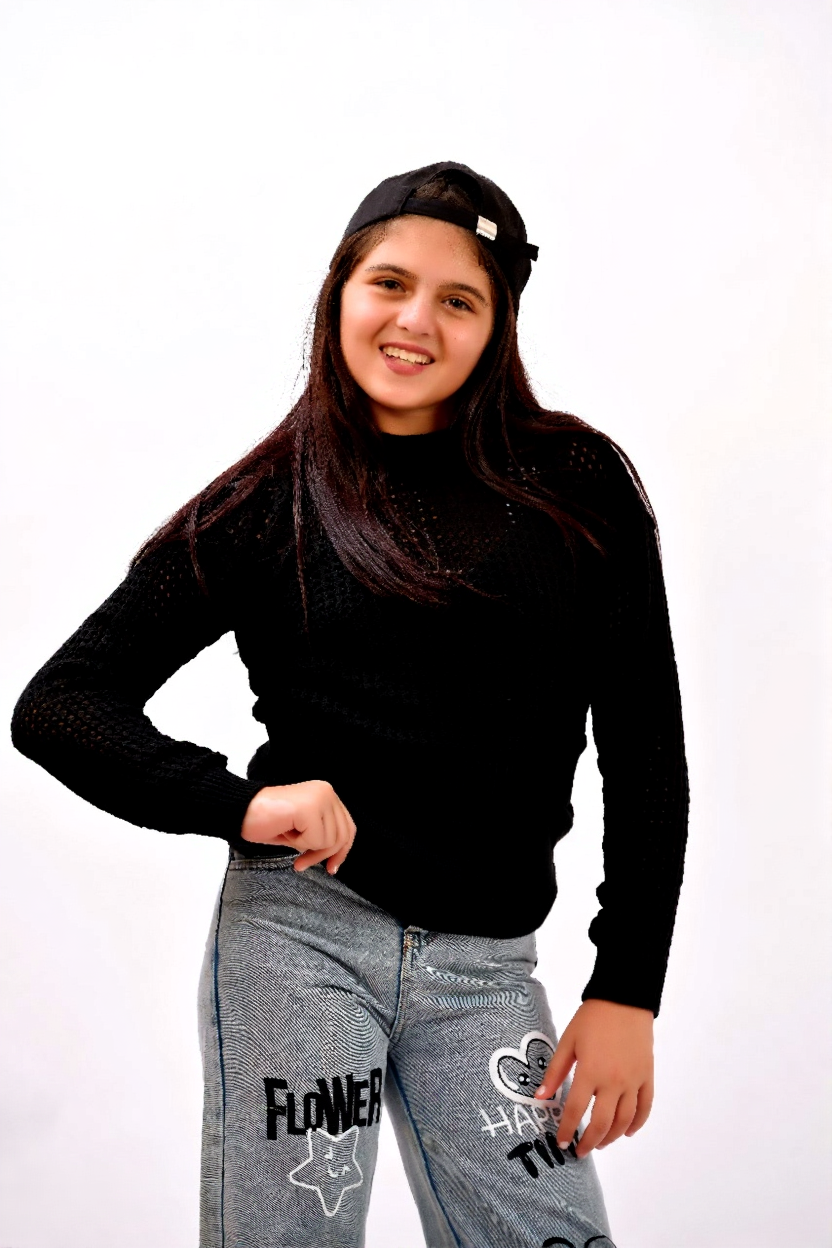 lightweight open-knit sweater